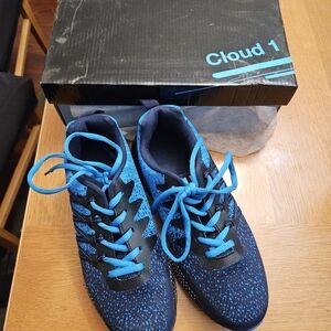 Women's Athletic Shoes - Navy and Bright Blue